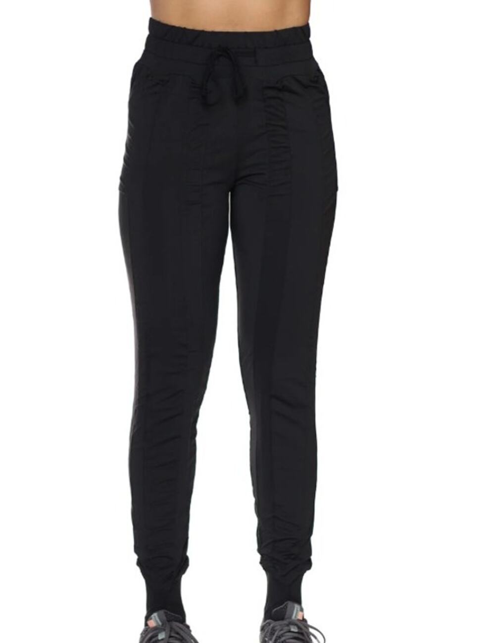 Agogie Women's Resistance Band Leggings, +40, Black, Size M